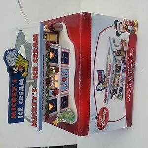 Disney Mickey's Christmas Village Ice Cream Shop Light-up Department 56